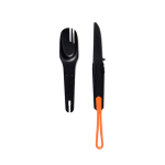 Couverts 4 en 1 pour l’extérieur en acier inox Nordic Drift Trail couleur noir troisième vue