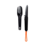 Couverts 4 en 1 pour l’extérieur en acier inox Nordic Drift Trail couleur noir quatrième vue