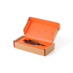 Porte-clés multifonction en acier inox Nordic Drift Adventure couleur noir deuxième vue avec boîte