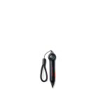 Stylo de poche avec boussole et mine rétractable Nordic Drift Trail couleur noir vue avec logo