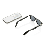 Lunettes audio intelligentes avec traduction IA polarisées UV400 couleur noir deuxième vue