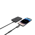 Câble de charge rapide 2 en 1 tressé anti-nœuds 60 W 120 cm couleur noir deuxième vue