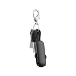 Câble porte-clés en plastique recyclé 4 en 1, charge rapide 100 W couleur noir sixième vue