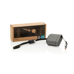Câble de charge rétractable USB-C vers USB-C 120 cm 16 broches 100 W couleur gris vue avec boîte