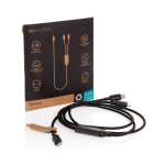 Câble de charge sur mesure à double sortie USB-C, charge rapide 100 W couleur noir vue avec boîte
