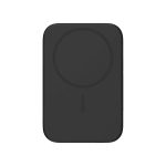 Batterie externe ultrafine 4 mm avec charge sans fil 3 000 mAh couleur noir troisième vue