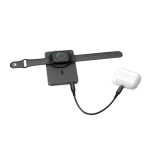 Batterie externe magnétique écologique, charge sans fil 15 W 5 000 mAh couleur noir sixième vue