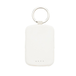 Batterie externe porte-clés écologique avec câbles intégrés 2 000 mAh couleur blanc cassé cinquième vue