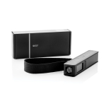 Batterie externe 5 en 1 avec balance et lampe 2 600 mAh Swiss Peak couleur noir vue avec boîte