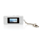 Caméra instantanée style porte-clés avec écran couleur et USB-C 720P couleur blanc quatrième vue