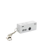 Caméra instantanée style porte-clés avec écran couleur et USB-C 720P couleur blanc avec zone d'impression