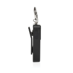 Alarme personnelle compacte rechargeable USB-C avec lumière LED 150 dB couleur noir dixième vue