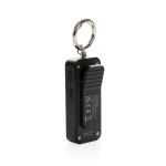 Alarme personnelle compacte rechargeable USB-C avec lumière LED 150 dB couleur noir deuxième vue