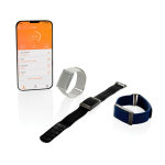 Bracelet de santé ultrafin avec application et étanchéité 1 ATM couleur noir vue générale