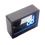 Enceinte sans fil transparent avec lumière RGB intégrée et USB-C 5 W couleur noir