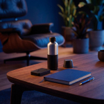 Enceinte compacte magnétique avec résistance IPX4 5 W 500 mAh couleur noir vue d'ambience 3