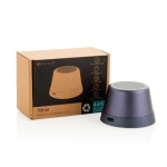 Enceinte compacte magnétique avec résistance IPX4 5 W 500 mAh couleur bleu vue avec boîte