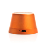 Enceinte compacte magnétique avec résistance IPX4 5 W 500 mAh couleur orange quatrième vue
