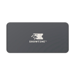 Enceinte ultrafine résistante à l’eau IPX5 puissance 10 W couleur gris vue avec logo