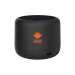 Enceinte sans fil compacte avec Bluetooth 5.3 et son 3 W couleur noir vue avec logo