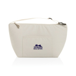 Sac isotherme avec sangle réglable et poche avant 8 L couleur beige vue avec logo