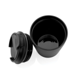 Tasse isotherme en plastique avec couvercle anti-goutte 220 ml couleur noir septième vue