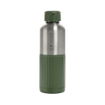 Gourde hermétique avec anse et bouchon à vis anti-fuite 750 ml couleur vert avec zone d'impression