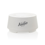 Enceinte écologique à bruit blanc avec arrêt automatique et 3 W couleur blanc vue avec logo