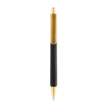 Stylo ergonomique à trois faces, toucher doux, encre bleue couleur noir deuxième vue