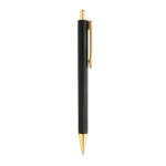 Stylo ergonomique à trois faces, toucher doux, encre bleue couleur noir troisième vue