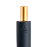 Stylo ergonomique à trois faces, toucher doux, encre bleue couleur noir quatrième vue