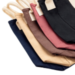 Sac de plage en toile recyclée avec finition lavée 400 g/m² couleur noir vue générale