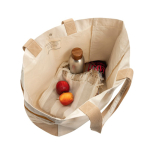 Sac shopper-weekend en toile recyclée, capacité 18 L, 400 g/m² couleur blanc cassé troisième vue