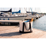 Tote bag en coton recyclé avec message 20 L 350 g/m² couleur noir vue d'ambiance