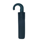 Parapluie pliant automatique 21'' poignée en cuir synthétique mat Ø108 couleur bleu marine troisième vue