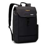Sac à dos urbain avec compartiment ordinateur Thule Lithos 14'' 16 L couleur noir vue avec logo