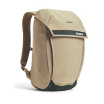 Sac à dos avec rabat magnétique pour PC 16” Thule Paramount couleur beige vue avec logo
