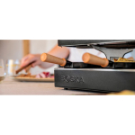 Appareil à raclette avec plaque réversible antiadhésive Boska couleur noir