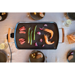 Plancha électrique teppanyaki grande surface 35 x 56 cm Boska couleur noir vue d'ambiance