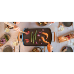 Plancha électrique teppanyaki grande surface 35 x 56 cm Boska couleur noir vue d'ambience 3