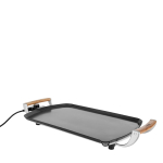 Plancha électrique teppanyaki grande surface 35 x 56 cm Boska couleur noir avec zone d'impression