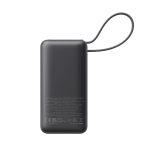 Batterie externe personnalisable à charge rapide 10 000 mAh Anker couleur noir quatrième vue