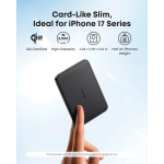 Batterie externe ultrafine, charge sans fil 15 W 5 000 mAh Anker Nano couleur noir