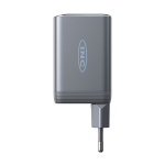 Chargeur mural GaN à charge rapide 100 W Anker Prime couleur gris vue avec logo