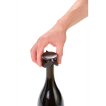Bouchon de champagne ultrafin étanche réutilisable AdHoc Gusto couleur noir dixième vue