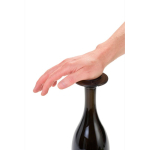 Bouchon de champagne ultrafin étanche réutilisable AdHoc Gusto couleur noir huitième vue