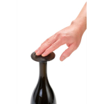 Bouchon de champagne ultrafin étanche réutilisable AdHoc Gusto couleur noir neuvième vue
