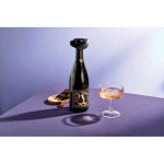 Bouchon de champagne ultrafin étanche réutilisable AdHoc Gusto couleur noir vue d'ambiance