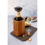 Bouchon de champagne ultrafin étanche réutilisable AdHoc Gusto couleur noir vue d'ambiance 2