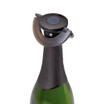 Bouchon de champagne ultrafin étanche réutilisable AdHoc Gusto couleur noir